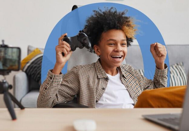 Guy playing game